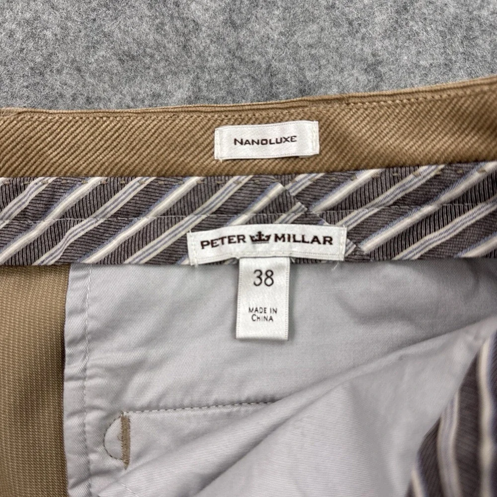 Peter Millar Pants Mens 38 Tan Nanoluxe Corduroy Trousers Preppy Stretch‎